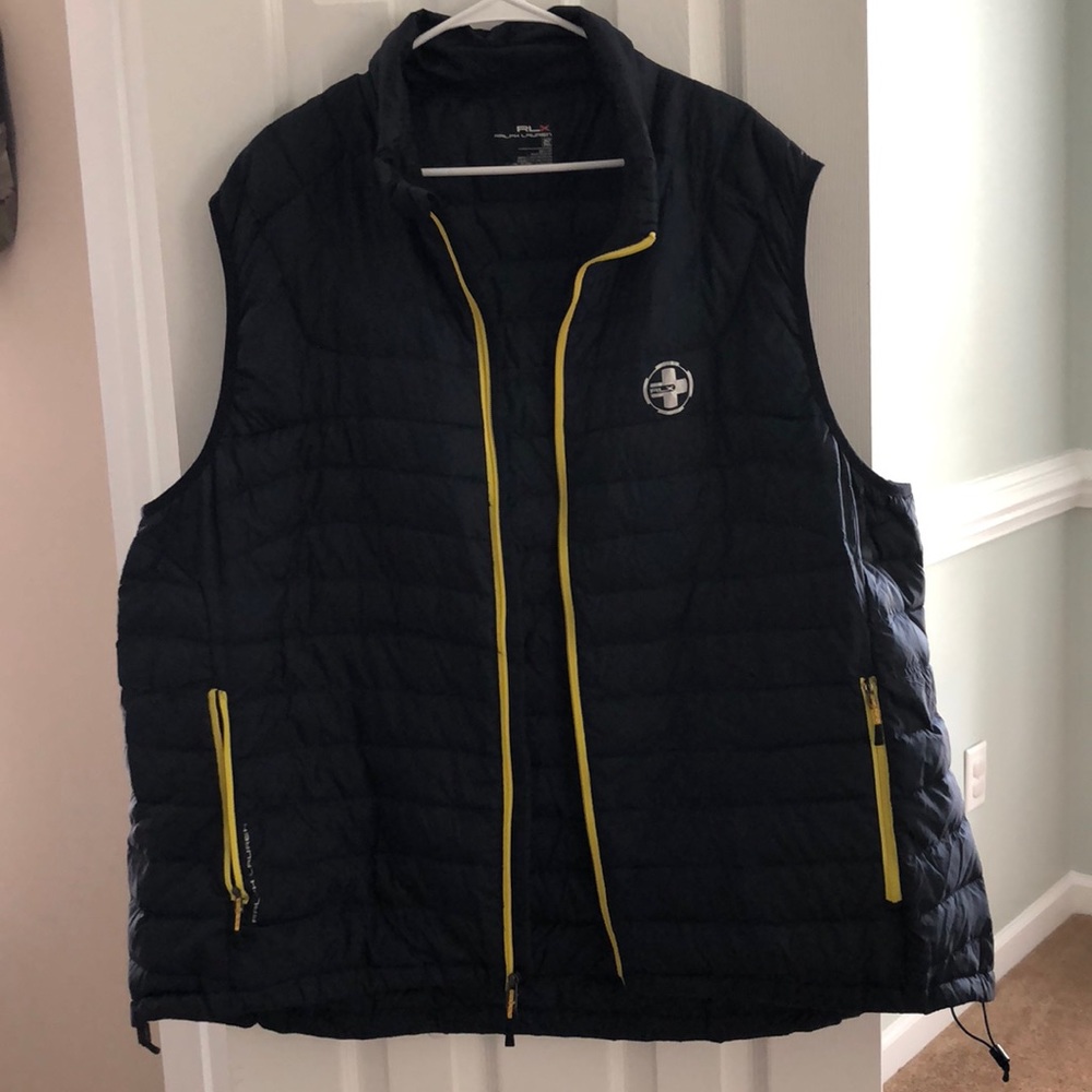 RLX Ralph Lauren Navy Blue Down Vest 3XLT